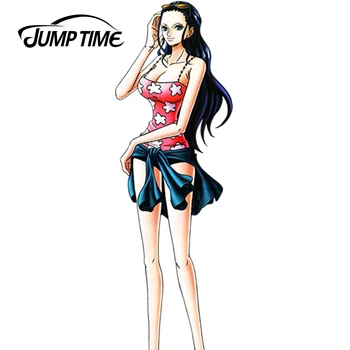 JumpTime 13cm x 4.4 cm Cartoon Vienas Gabalas Mergina Nico Robin Tapti Seksualus Grožio Anime Automobilio Buferio Priedai, Galinio Stiklų Lipdukai