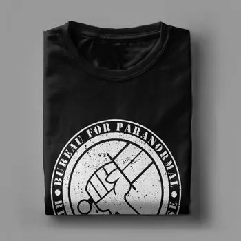 Crewneck T-Shirt Biuro Paranormalių reiškinių Tyrimų Ir Gynybos Vyrų T Shirts Hellboy BPRD Tees Medvilnės Geriausia Dovana Idėja Drabužiai