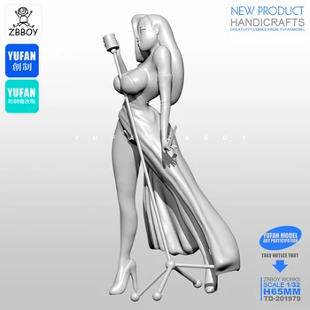 65MM Resin model kits figure beauty colorless and self-assembled TD-201979