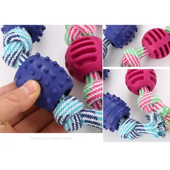 Mažylis Šuns Žaislai Naminių Reikmenys Pintas Kaulų Virvę Cotton Candy Formos Kramtyti Mazgas Saldainiai Formos Dantų Valymo Įrankiai Medvilnę Lynai