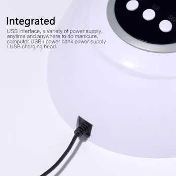 54w manikiūro lempa USB 