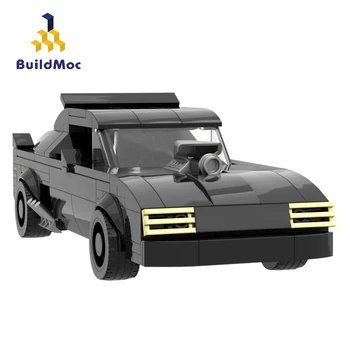 BuildMoc Techninių Automobilio SS Superautomobilį Juoda Interceptor Raumenų Automobilių Miesto Lenktynininkų Transporto priemonės Blokai Plytų Technikas Žaislą Dovanų
