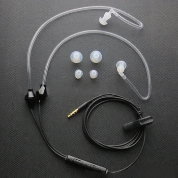 3.5 mm Anti-Radiacijos Stereo Oro Vamzdelis Ausinės Stereo Ausies Pumpurai Minkšto silikono aukštos kokybės garso In-ear Ausinės su Built-in Mic