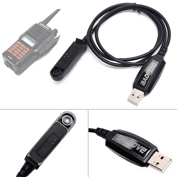 USB Programavimo Kabelis Laido CD Baofeng BF-UV9R Plius A58 9700 S58 N9 ir Kt Walkie Talkie UV-9R Plius A58 Radijo PC