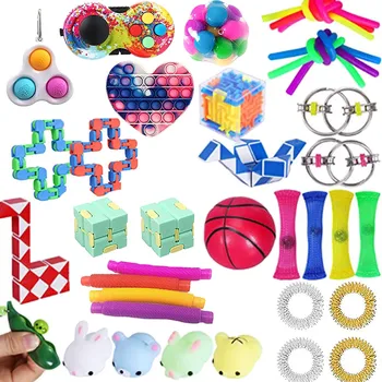 37PC Fidget Žaislų Rinkinys Pigūs pateikti Jutimo Fidget Žaislų Paketas, skirtas Vaikams ar Suaugusiems Išskleidimo Žaislas fidjets žaislų paketas антистресс#3
