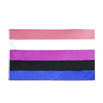 90 x 150cm genderfluid flag