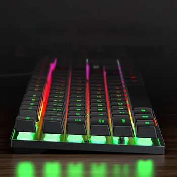 žaidimų klaviatūra, Mechaninė Klaviatūra usb laidinio 104 Klavišų klaviatūra keycaps su LED Apšvietimu, Jungikliu kompiuteris nešiojamas pro Gamer