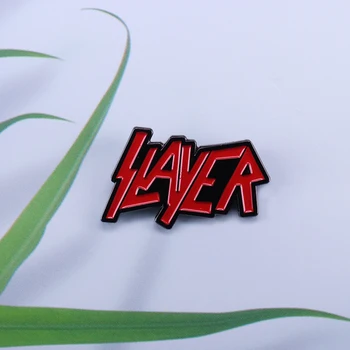 Greitis Metalo grupės Slayer Ženklelis Raudona Muzikos garsai Sagė Muzikos festivalis dienų Dekoras