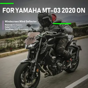 MT03 Priekinio stiklo priekinio, galinio Stiklo Sporto Flyscreen Vėjo Deflektorius su Laikiklis Yamaha MT-03 MT 03 2020 2021 Motociklo Priedai