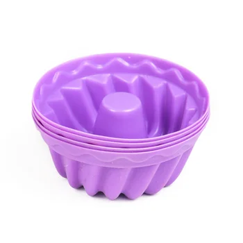 5VNT Silikono Torto Formos 3D Spiralės Blynai Taurė Pyragai, bandelės, Minkštas Pyragas Pudingas Pelėsių Virtuvės Valgių Kepimo Formų Dekoravimo Įrankiai