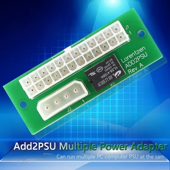 Keli Maitinimo Adapteris ATX 24 Pin Molex 4 Pin BTC Kasybos Kompiuterių Priedai