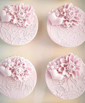 3D Gražus Lotus chrizantema Gėlės Pelėsių vestuvių tortas dekoravimo priemonės 