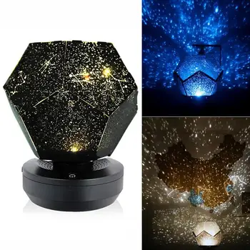 Galaxy Projektoriaus Lempa Žvaigždėtas Dangus Naktį Žibintai Namų Planetariumas Led Stalo Apdailos Miegamasis 