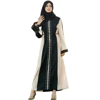 F8849-1 Arabų, Artimųjų Rytų Musulmonų apdaras nėrinių sijonas Ramadanas ilgai kraft šilko suknelė, kad islamo moterys, Arabų suknelė naują dubajus