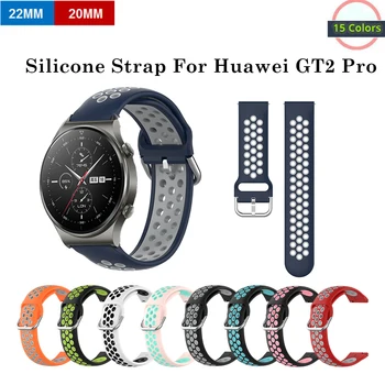 Silikono Dirželis Huawei Gt2 Pro Silikono Guma Watchband Pakeitimo Apyrankę, Huawei Žiūrėti Gt2 Pro 22 20mm Greito atjungimo
