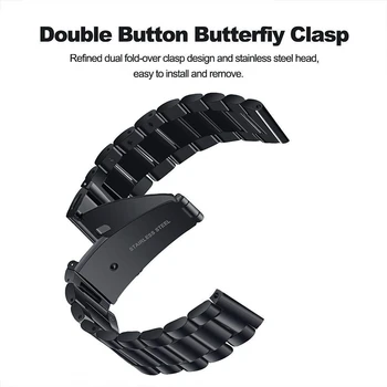20MM Nerūdijančio Plieno virvė Xiaomi Huami Amazfit GTS 2/GTS2 Mini Smart Watch Band Metalo Rankogaliai Už Amazfit Pvp S/Pvp U