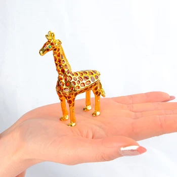 Crystal Žirafa Papuošalų Dėžutė Mielas Gyvūnų Pakabukas Vestuvių Suvenyrų Valentino Dienos Dovana Draugui Namų Darbastalio Apdaila