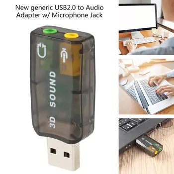 Aukštos Kokybės USB 2.0 Audio Ausinių, Mikrofono Lizdas Adapteris Keitiklis