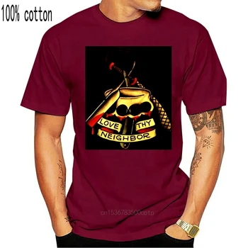 Mylėk Savo Artimą Karka Duster Sailor Jerry Romas Marškinėlius T Shirt Mens Vaikai 0243 Retro O Kaklo Tee Marškinėliai