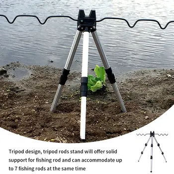 Naujas Sulankstomas Automatinė Teleskopinis 33cm-62cm Žvejybos Polių Spręsti BracketAluminum Lydinio Žvejybos Laikiklis Laikiklis Žuvų Spręsti