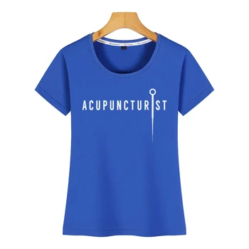 Topai Marškinėliai Moterims darbo akupunktūra terapeutas acupuncturist adata Vasaros Harajuku Medvilnės Moterų Marškinėlius