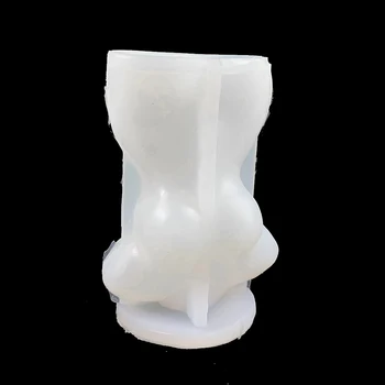 3D Meno Kūno Žvakė Kristalų Epoksidinės Dervos Pelėsių Silikono Žmogaus Gipso Žvakė Formavimo Vaškas Pelėsių 