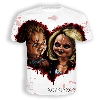 Nuotaka Chucky 3D Spausdinimo Priežastinis Drabužių Naujas Mados Vyrai Moterys T-shirt Plius dydis Dydis S-7XL