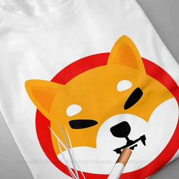 Doge Dogecoin Dūmų Marškinėliai Vyrams Medvilnės Trumpos Vasaros Rankovėmis Marškinėlius Shib Monetos Shiba Doge Žudikas Atsitiktinis Palaidų T-Shirt