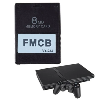 2021 Naujas FMCB v1.953 Kortelės Atminties Kortelė PS2 Playstation 2 Free McBoot Kortele 8MB 16 MB 64MB 32MB OPL MC Boot Programą Kortelės