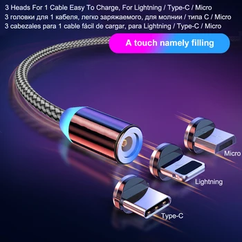 Oklarich Magnetinis Įkroviklis, Micro USB C Tipo Kabelio 