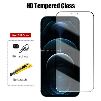 4 Vnt Apsauginis Stiklas iPhone XR XS Max X 12 Mini Pro 11 Screen Protector, Grūdintas Stiklas i Telefono SE 2020 6 7 8 Plius Filmas