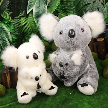 1pc Kawaii Modeliavimas Australijos Koala Pliušinis Žaislas iškamša Lėlė Mama Kūdikio Vaikams, Kūdikiams, Mergaitėms, Žaislai, Gimtadienio Dovana, Namų Dekoro