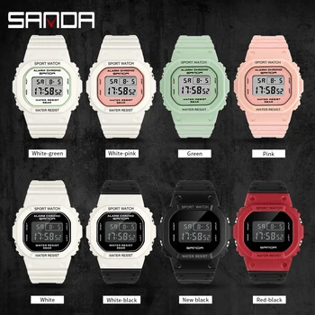 SANDA Prekės ženklo G Stiliaus Laikrodžiai Vyrams Karinės LED Skaitmeninio Laikrodžio Vyrų Ms Mados Lauko Sporto Laikrodžiai Berniukas, mergaitė, Elektroninis Laikrodis