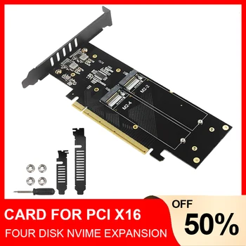 1Plcs IHyper m.2 x16 4x Nvme PCIE3.0 GEN3 x16, 4*Nvme Raid Card PCI-E Vroc Kortelės RAID Hyper M. 2X16 M2X16 4X X4 NVME*4 RAID