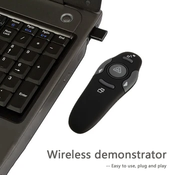 Multi-funkcija Karšto Pardavimo Wireless Presenter 2.4 GHz USB Wireless Presenter Pen PPT Nuotolinio Clicker 