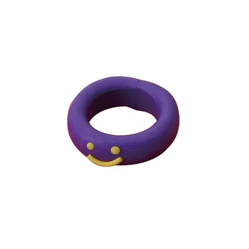 AOMU 2VNT/KOMPLEKTAS Mados Nauja madinga Geltona Violetinė Rankų darbo Keramikos Molio Žiedai Moterims INS Spalvingas Geometrines Apvalūs Žiedai, Papuošalai