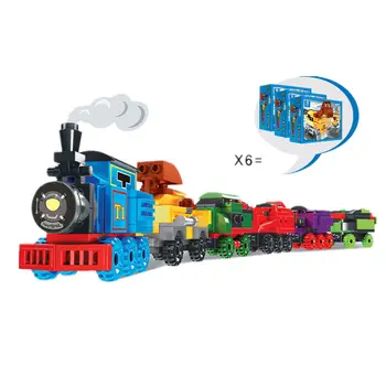 Thomas Ir Draugai Traukinio 2 In 1 Blokų Surinkimas Žaislas Vaikams Mokymo Vaikas Mažų Dalelių Blokai Dovana