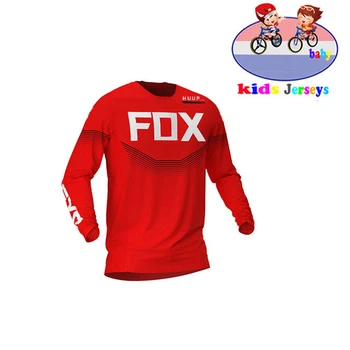 Huup fox Kids Quick Dry Motokroso Jersey Downhil Kalnų Dviračių DH Marškinėliai MX Motociklas Drabužiai Ropa Berniukų MTB T-Shirts
