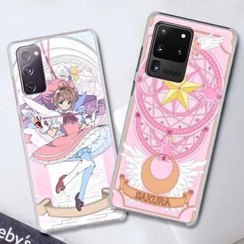 Cardcaptor Sakura Telefono Bumper Case For Samsung Galaxy S21 Ultra S20 FE 5G S10 S10e S8 S9 Plus S20 Plius Korpuso Dangtelį Coque Fundas