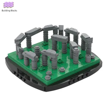 Modulinė Mini Stounhendžo statyba blokai Senovės architektūros modelis plytų konstruktorius žaislai vaikams dovanų kolekcija