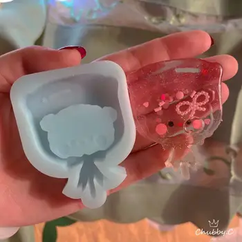 3D mielas animacinių filmų formos dreni silikono formos mielas dulkių dervos shaker pelėsių formos kišenės padengti silikono formos rankų darbo atkartojimo