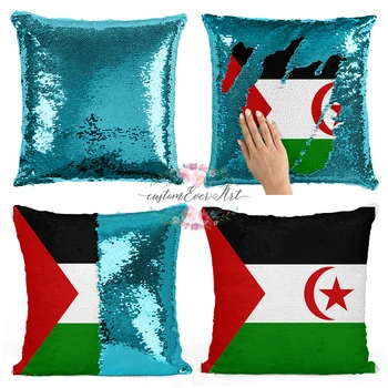 Vakarų Sacharoje Asmeninį užsakymą nuotrauką pagalvę padengti，namų pagalvę grįžtamasis undinė china pagalvės užvalkalą dangtis