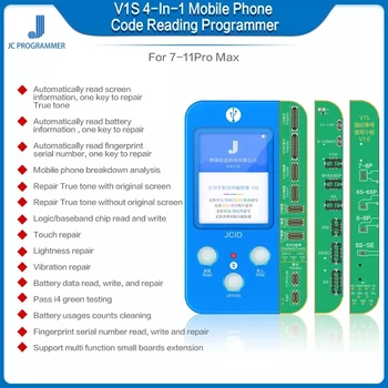 JC V1S Ūkio Tonas Programuotojas iPhone 7-11 Pro Max duomenų nuskaitymo & parašyti truetone/lengvumas/touch/baterijos/atspaudų remontas