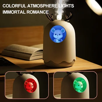 Elektros Oro Drėkintuvas Mielas Pet Aromato eterinis Aliejus Difuzoriaus Namų Automobilinis USB Fogger Rūkas kūrėjas su LED Lempos Naktį