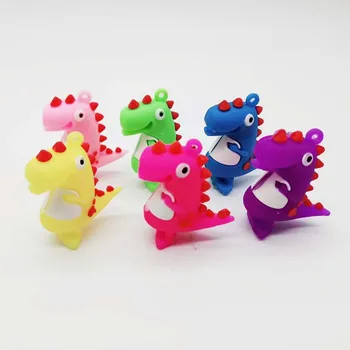 6pcs/set Animacinių filmų Dinozaurų PVC Keychain Vaikams Gimtadienio Dekoracijas, Baby Shower 