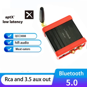 HIFI Bluetooth 5.0 APTX LL Belaidžio Garso Imtuvą Stereo muzikos RCA 3,5 MM Adapteris, Skirtas laisvų rankų įrangos Automobilinio Stiprintuvo Valdybos Siųstuvas