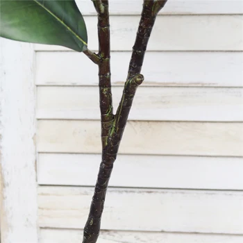 82cm 2 Galvutes Dideles Dirbtines Magnolija Medžio Atogrąžų Padirbtų Augalų Aukščio Medžio Šaką Plastiko Žalia Banyan Lapų Home Office