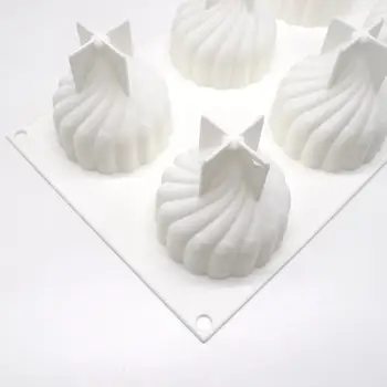 1PCS 3D Silikono Formos Tortas Dekoravimo Kepimo pyragai, bandelės, Įrankiai Šokolado Triufelis Putėsiai Formos tortas pelėsių 40FP20