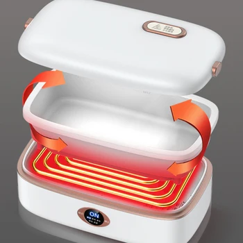 Nešiojamieji Elektriniai Priešpiečių Dėžutė Smart Ryžių Viryklė trimatis Šildymo Nešiojamų Multicooker Šilumos Išsaugojimo, Viryklė 