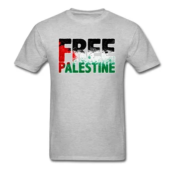 Palestinos Vėliava Marškinėliai Nepriklausomybės Diena Grafinis Tees Vyrams Medvilnės T Shirts, Naują Atvykimo Berniukas Top marškinėliai Aukštos Kokybės